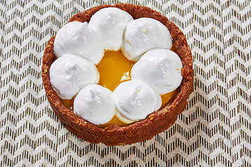Image showing Sweet tartlets filled with cream 
