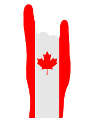 Image showing Canadian finger signal