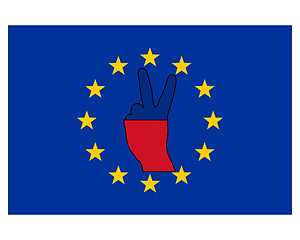 Image showing Liechtenstein hand signal