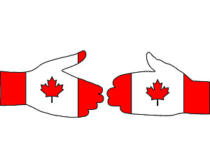 Image showing Canadian handshake