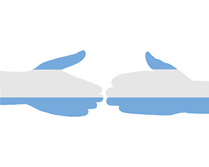 Image showing Argentinian handshake