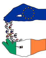 Image showing European financial aid for Ireland