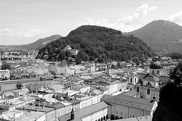 Image showing Kapuzinerberg stands in the middle of Salzburg city