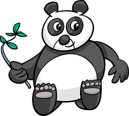 Image showing giant panda cartoon illustration