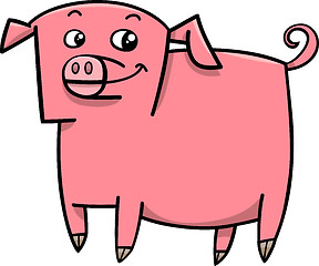 Image showing pig farm animal cartoon