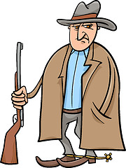 Image showing cowboy cartoon illustration