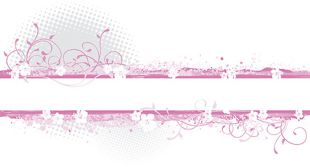 Image showing Pink banner illustration