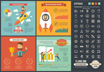 Image showing Technology flat design Infographic Template