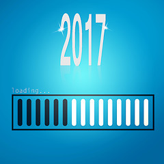 Image showing Blue loading bar yeaer 2017