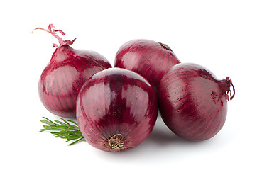 Image showing Red onions