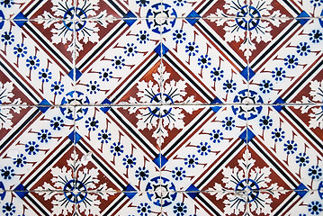 Image showing Ornamental old typical tiles