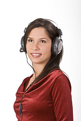 Image showing Listening to music