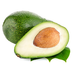 Image showing Avocados on white 