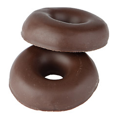 Image showing Chocolate donut cookies