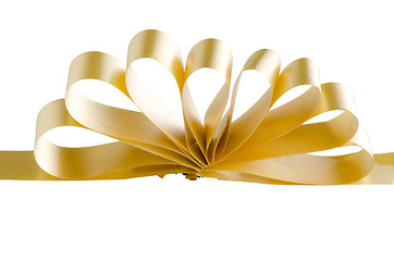 Image showing Yellow gift bow