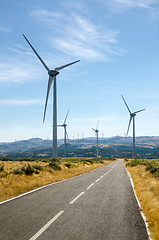 Image showing Wind turbines