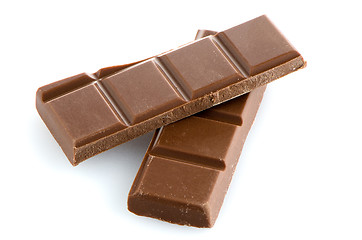 Image showing Closeup detail of chocolate parts