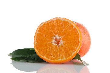 Image showing Ripe tangerines or mandarin