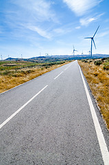 Image showing Wind turbines