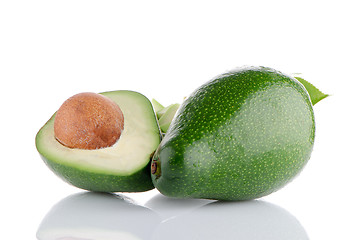 Image showing Avocados on white 