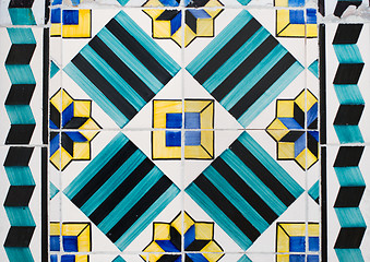 Image showing Vintage spanish style ceramic tiles