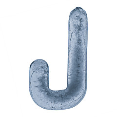 Image showing Letter J in ice