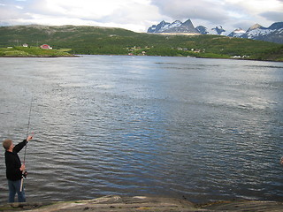 Image showing Fishing in Saltstraumen