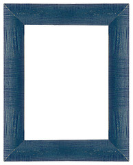 Image showing Blue wooden frame 