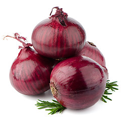 Image showing Red onions