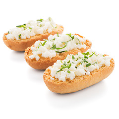 Image showing Crispbread with fromage