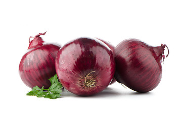 Image showing Red onions