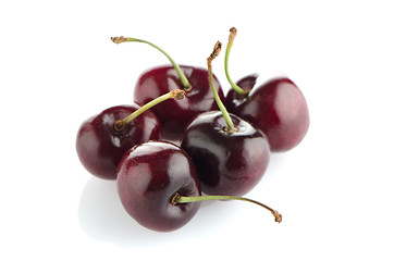 Image showing Red cherries 