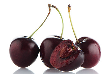 Image showing Red cherries 