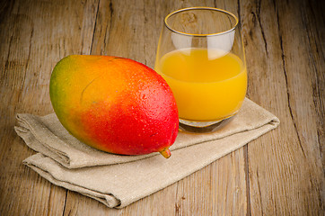 Image showing Fresh mango juice