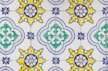 Image showing Old ceramic tiles