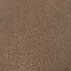 Image showing Brown leather texture closeup