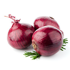 Image showing Red onions