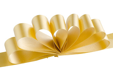 Image showing Yellow gift bow