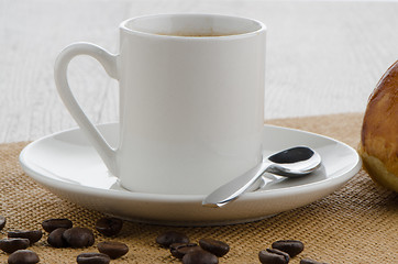 Image showing Cup of black coffee 