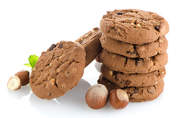 Image showing Homemade chocolate cookies