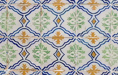 Image showing Ornamental old tiles