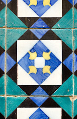 Image showing Vintage spanish style ceramic tiles