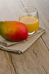 Image showing Fresh mango juice