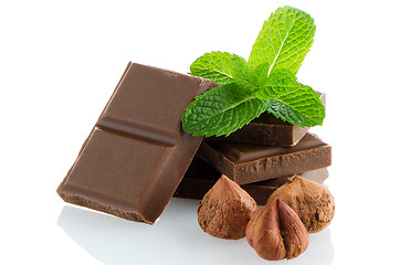 Image showing Chocolate parts