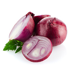 Image showing Red onions