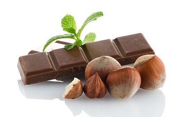 Image showing Closeup detail of chocolate parts