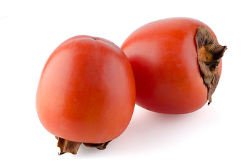 Image showing Red ripe persimmons