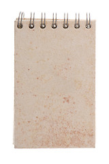 Image showing Blank spiral notepad