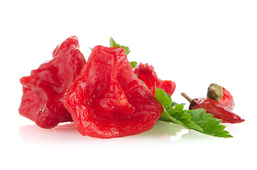 Image showing Red peppers