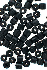 Image showing Black beads